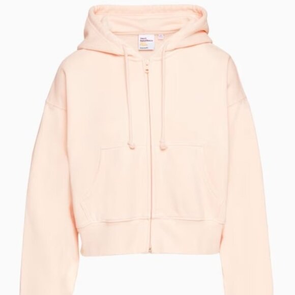 Tna Terry Fleece Boyfriend Boxy Zip Hoodie (Gd Oracle Pink) - Picture 1 of 6